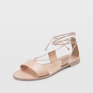 Club Monaco Cream Minimalist Sandals